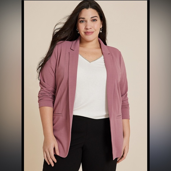 Maurices Jackets & Blazers - Maurice’s pink open blazer size xxl